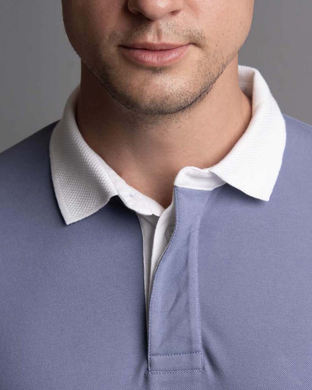Luxury textured Polo shirt main image 1